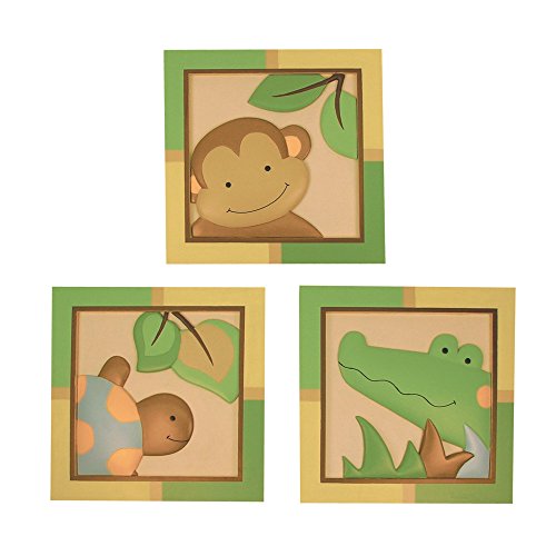 Lambs & Ivy Papagayo Wall Decor, Green (Discontinued by Manufacturer)