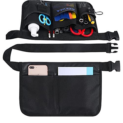 Reevaa Window Tint Tools Apron, Gardening Tool Waist Bag, Tool Pouch With Adjustable Belt, Heavy Duty Waterproof Oxford Utility Belt For Vinyl Wrap (7 Pockets) #TOP1