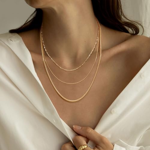 14K Gold Necklaces for Women Trendy Necklace for Men 14K Gold Chain for Mens Chain Necklaces Franco Chain Mens Necklace Chains for Women Chains 2/2.5mm3