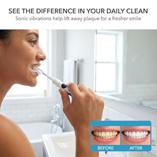 RCA Sonic Electric Toothbrush for Adults – Battery Powered Toothbrush with Extra Brush Head, Spin Brush Toothbrush for Travel - Blue