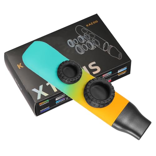 Toyvian Adults Kazoo for Boys and Girls Gradient Color Flute Adjustable Tone Kazoo Musical Instrument for Boys and Girls Adults Portable Durable
