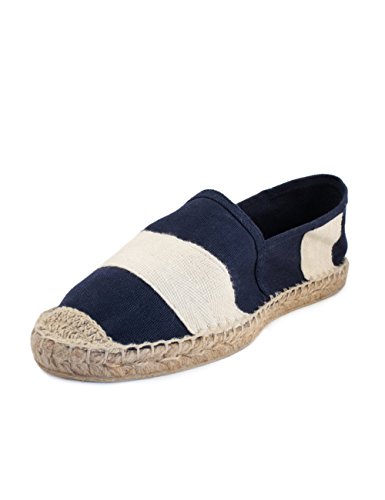 Casimiro Perez - Alpargatas (línea Ischia, con banda de grano grueso) Azul Size: 42 EU
