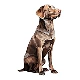 GRAZDesign Wandtattoo Hund Labrador Retriever für Wohnzimmer, Schlafzimmer, Flur, Wandaufkleber Wandsticker selbstklebend - 49x30cm