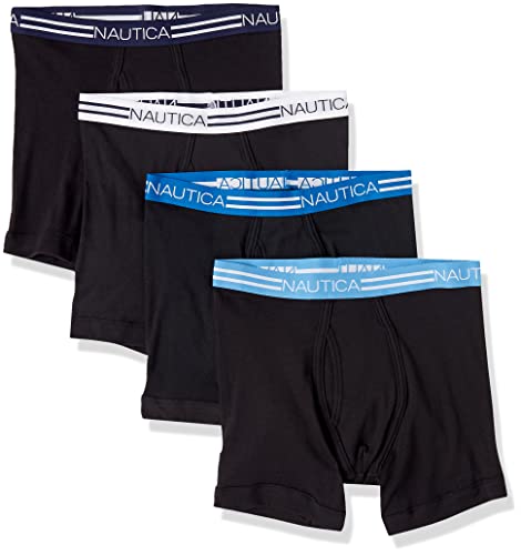 Nautica Men's Classic Cotton 4-Pack Boxer Briefs
