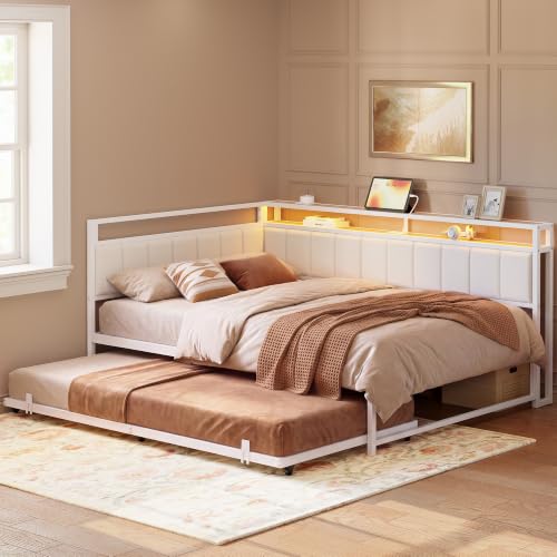 LIKIMIO Full Daybed with Trundle