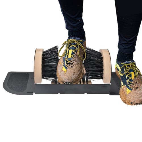 Xijobido Grattoirs à Chaussures avec Brosses Extérieur,Grattoir Robust de Nettoyage pour Bottes | Brosses à Chaussures Solides Éliminant Boue Neige Saleté - pour Entrée Extérieur Camping Ferme