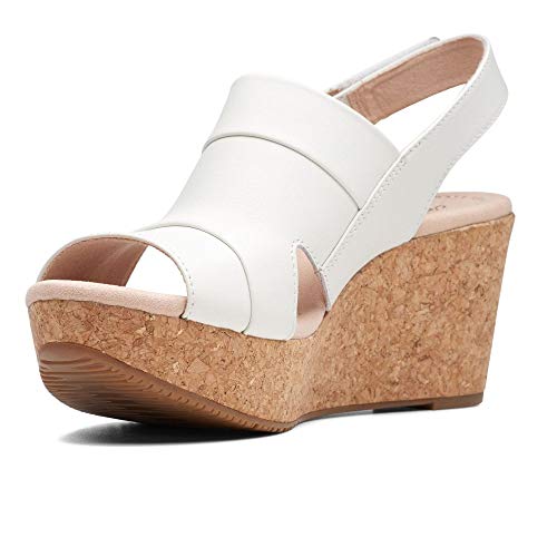 Image of Clarks womens Annadel IvoryWedge Sandal