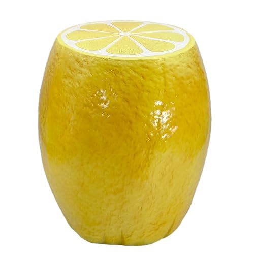 Galt International Banqueta lateral de limão amarelo de 45,7 cm, decoração de casa, suporte de plant
