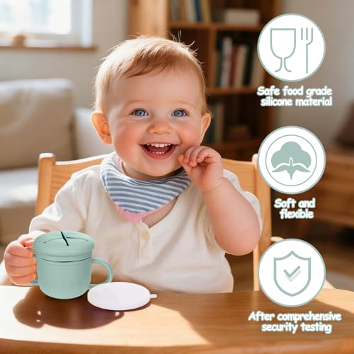 Image of Mity rain Stainless Steel Snack Containers, 4-in-1 Spill Proof