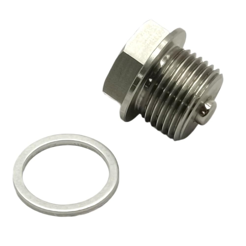 Korek spustowy oleju samochodowego M18X1,5MM ze stali nierdzewnej z magnesem neodymowym, uniwersalny