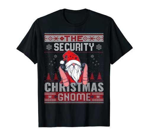 Security Traje de fiesta de Navidad Ugly Gnomo Camiseta