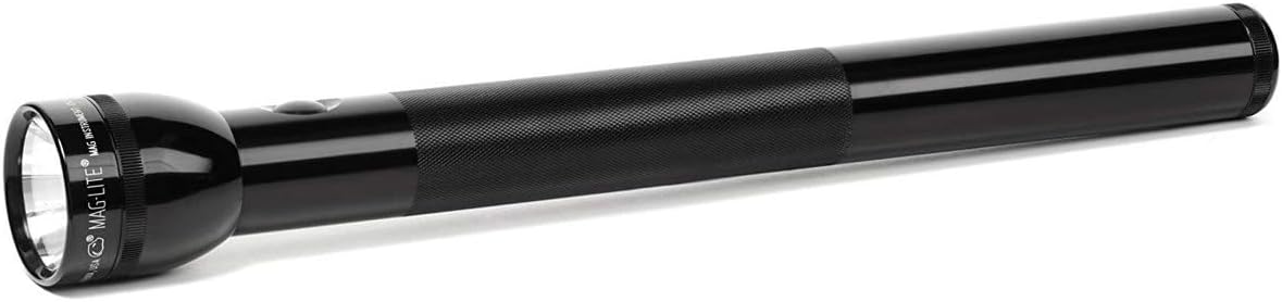 Maglite Heavy-Duty Incandescent 5-Cell D Flashlight in Display Box, Black