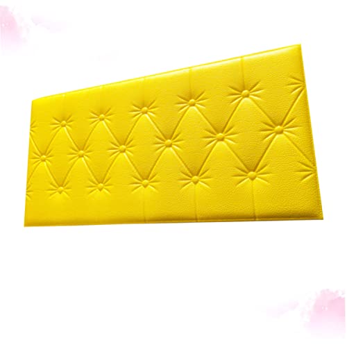HOMSFOU Autocolante DIY D Living Para Parede Do Quarto Adesivos Amarelos Fundo Da Tv Adesivo Para Qu