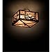 Meyda Tiffany 177245 Animals/Insects Two Light Flushmount from Deer at Lake Collection in Antique Copper,Burnished Finish, 10.00 inches