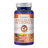 Drasanvi Picolinato de Cromo 200 mcg | 90 comprimidos | Metabolismo de Macronutrientes | Mantenimiento de Niveles Normales de Glucosa | Función de Normal de la Insulina | Vegano, Sin Gluten