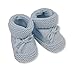 Nursery Time Baby Jungen Mädchen Neugeborenen Gestrickte Schnürschuhe Weiche Schuhe Blau Grau Rosa Grau 35, blau