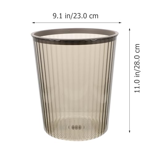 Caneca de basura gris de gran capacidad para dormitorio y baño miniatura 2