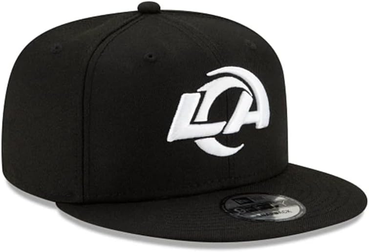 New Era NFL 9FIFTY Black/White Adjustable Snapback Hat Cap One Size Fits All