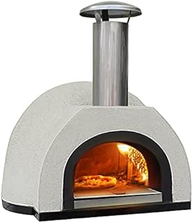 Forno Piombo Santino 70 Outdoor Pizza Oven | 28 inch Wood Fired Oven For Backyard | Insulated, Refractory Dome Home Pizza Ovens | Versatile Pizza Cooker, Grill, Smoker, & Baking