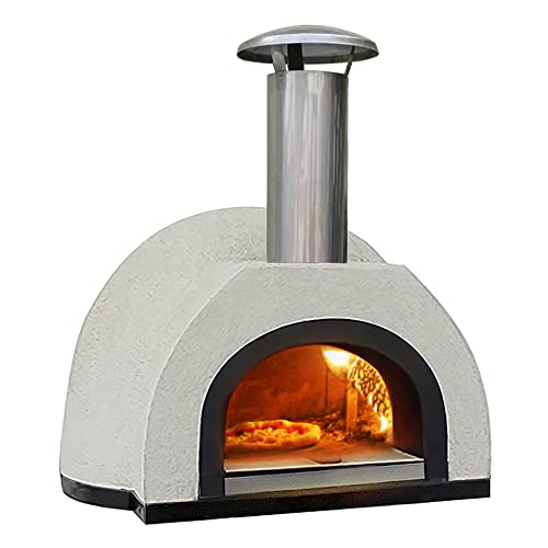 Forno Piombo Santino 70 Outdoor Pizza Oven | 28 inch Wood Fired Oven For Backyard | Insulated, Refractory Dome Home Pizza Ovens | Versatile Pizza Cooker, Grill, Smoker, & Baking