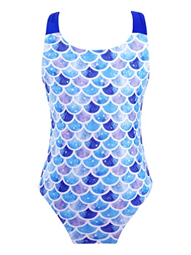 MSemis Bañadores Unicornios Niña Traje de Baño de Una Pieza Tankini Niña de Surf Bikini Sirena Niña Seca Rápido Ropa de Baño Swimsuit A Sirena 5-6 años