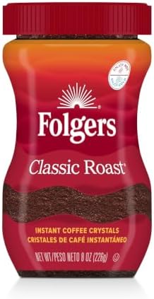 Folgers Classic Roast Instant Coffee, 8 Ounces