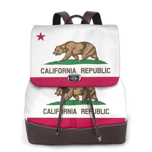 Sac à dos en cuir grand compartiment pour PC portable et dossiers