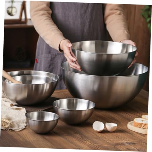 Bowl redondo acero inoxidable 24 cm multifuncional cocina miniatura 4
