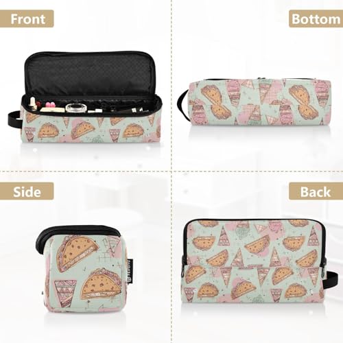 Bolsa organizadora para herramientas de cabello con diseño de pastel de helado, resistente al calor, para planchas, rizadores y accesorios de peinado, 2 en 1, para mujer miniatura 5