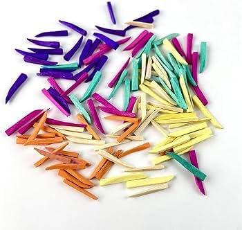 Wooden Wedges Assorted Pack (Multi Color) Pack Of 100 Pieces SET OF 5 PACK-image-12