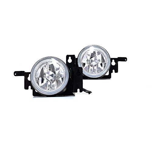 Viogi Fit 99-00 Honda Civic Clear Lens Fog Lights Kit W/Bulbs+Cover+Switch+Wiring Harness+Relay+Bracket+Necessary Mounting Hardware #TOP1