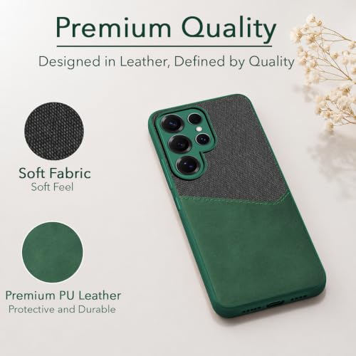 Image of Jkobi Back Cover Case for Samsung Galaxy S25 Ultra (Dual PU Leather Stitch | Professional Minimalist | Soft and Flexible)