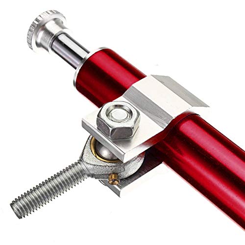 EAMOM Amortecedor de direção de amortecedor de motocicleta acessórios de alumínio 330 mm amortecedor