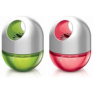 Godrej AER Twist, Car Air Freshener – Petal Crush Pink & Fresh Lush Green (45g)