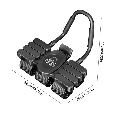 Rueda Abdominal Con Rebote Automático | Máquina De Abdominales Con 6 Ruedas Y Diseño Avanzado | Equipo de Gimnasia Para Abdominales Con Soporte Para Móvil Y Entrenamiento en Casa - imagen 6