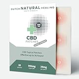 Topical CBD Patches Extra Strong - 900mg - 30 x 30mg per Patch - Transdermal Discreet Patches - Effective and Practical up to 36 Hours