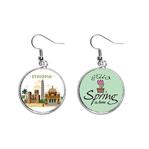 Pendientes de primavera Etiopía el regalo ideal de joyería con historia