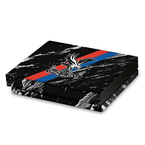 Xbox One X vinyle Crystal Palace FC marbre noir autocollant de jeu pour habillage de console