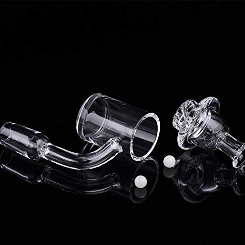 shurun Banger Dab Rig Domeless 14mm Quarzglas Für Glass Bongs, mit Glühkugel (14mm männlich 90 °) – Bild 4
