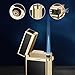 SNYYIAI Classic Lighter, Butanemetal Engraving Jet Torch Lighter, Side Slide Lgnition Steel Tone Trench Lighter for Men Dad Husband Collect,Orange
