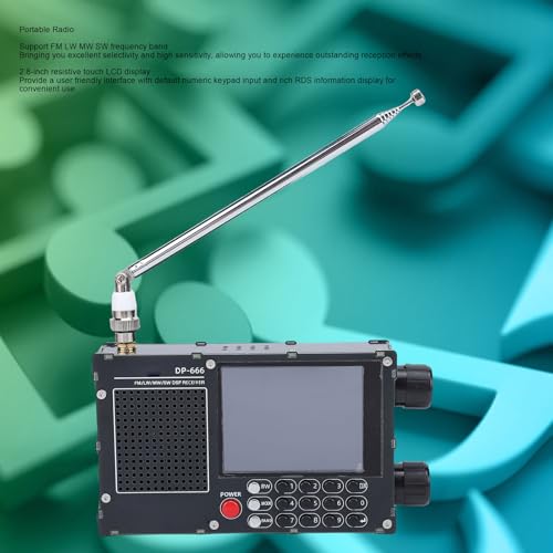 Radio portátil Zunate full banda con pantalla LCD táctil 2.8" miniatura 5