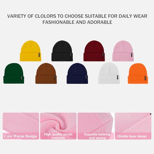 Image of Century Star Kid's Soft Slouchy Beanie Hat Toddlers Winter Cute Cuff Baggy Hip-hop Hat Boys Girls Youth Knit Skull Cap