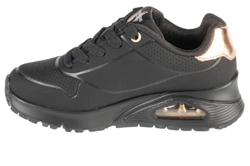 Skechers Kids Uno Gen1 - Shimmer Away Sneaker, Black/Black, 7 Big Kid by Skechers - Used condition - Image 3
