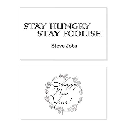 Tarjeta de año nuevo de Steve Jobs, diseño conmemorativo exclusivo de colección