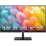 Z-Edge 28 Inch 4K Gaming Monitor 144Hz UHD IPS Panel 3840x2160 1ms MPRT, 300 cd/m² Brightness, FreeSync, HDR10, Ultra-Thin Bezel, DP 1.4 & HDMI 2.1, VESA Mountable, Black