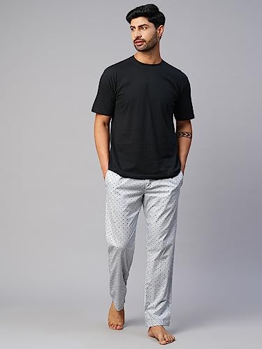 Image of Urban Scottish Men's Lounge Pants 100% Cotton Men's Lounge Night Pant Comfortable Leisure-Wear Lower with an Elastic Waist-Band and Regular Fit Track Pants, Machine Washable Stay at Home