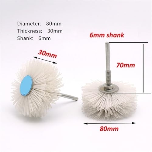 Cepillo de pulido 80 mm para taladro ideal en restaurar sillas antiguas y texturizar madera 3