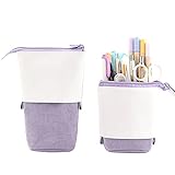 Cuero de color sólido: la parte superior del estuche está hecha de cuero de color sólido, que es impermeable y resistente a la suciedad. Puede diseñar patrones en él usted mismo, permitiendo que los niños irradien su pensamiento.