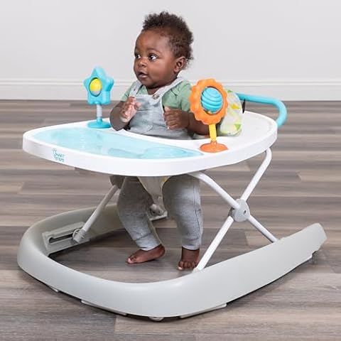 Smart Steps® by Baby Trend Dine N’ Play 3-in-1 Feeding Walker, Harmony Fun Cover