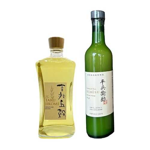 焼酎セット 日向あくがれ 樽仕込み 吉兆五穀 720ml かくちゃん農園平兵衛酢果汁セット 500ml 各1本 セット 箱入り [藤原酒店 宮崎県 日向市 452061474]
